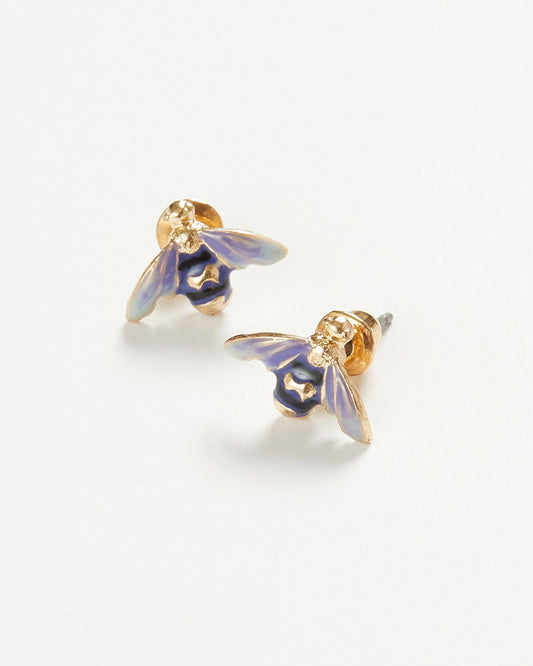 Fable England - Enamel Bee Earrings