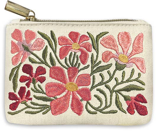 COIN POUCH FLOWER MARKET CAMELLIA