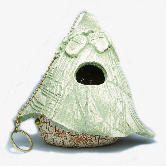 Amaranth Stoneware - Whimsy House - Bird House: Green Oak