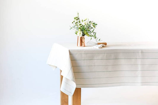 Galley and Fen - Simple English Striple Tablecloth: 60" x 120"