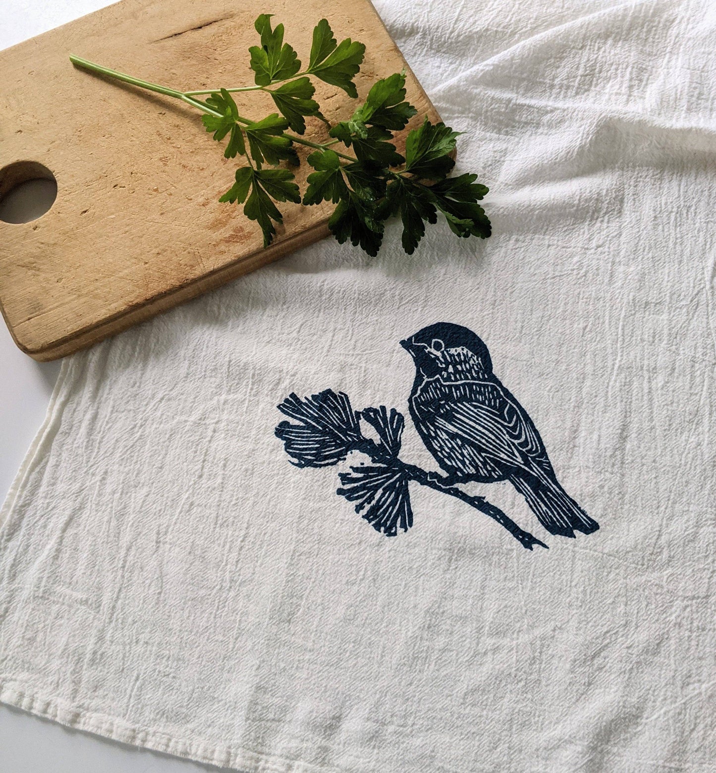 artgoodies - Chickadee flour sack tea towel