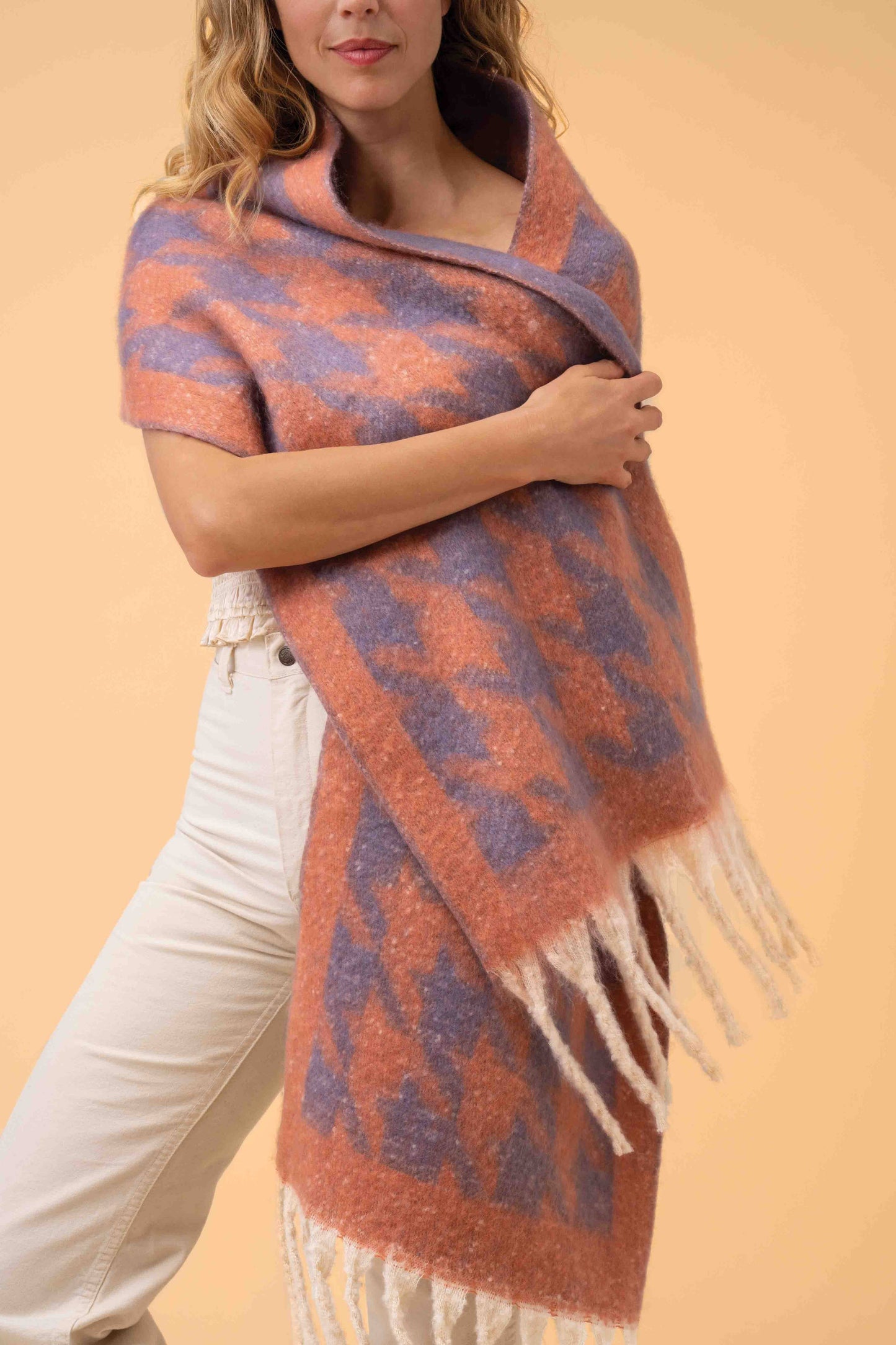 Powder Design inc - Harper Cosy Scarf - Coral & Lavender