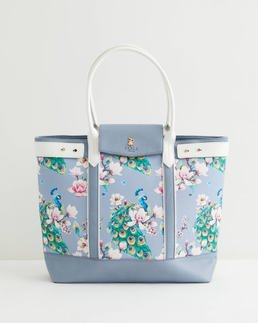 Fable England - Peacock Print Tote Bag