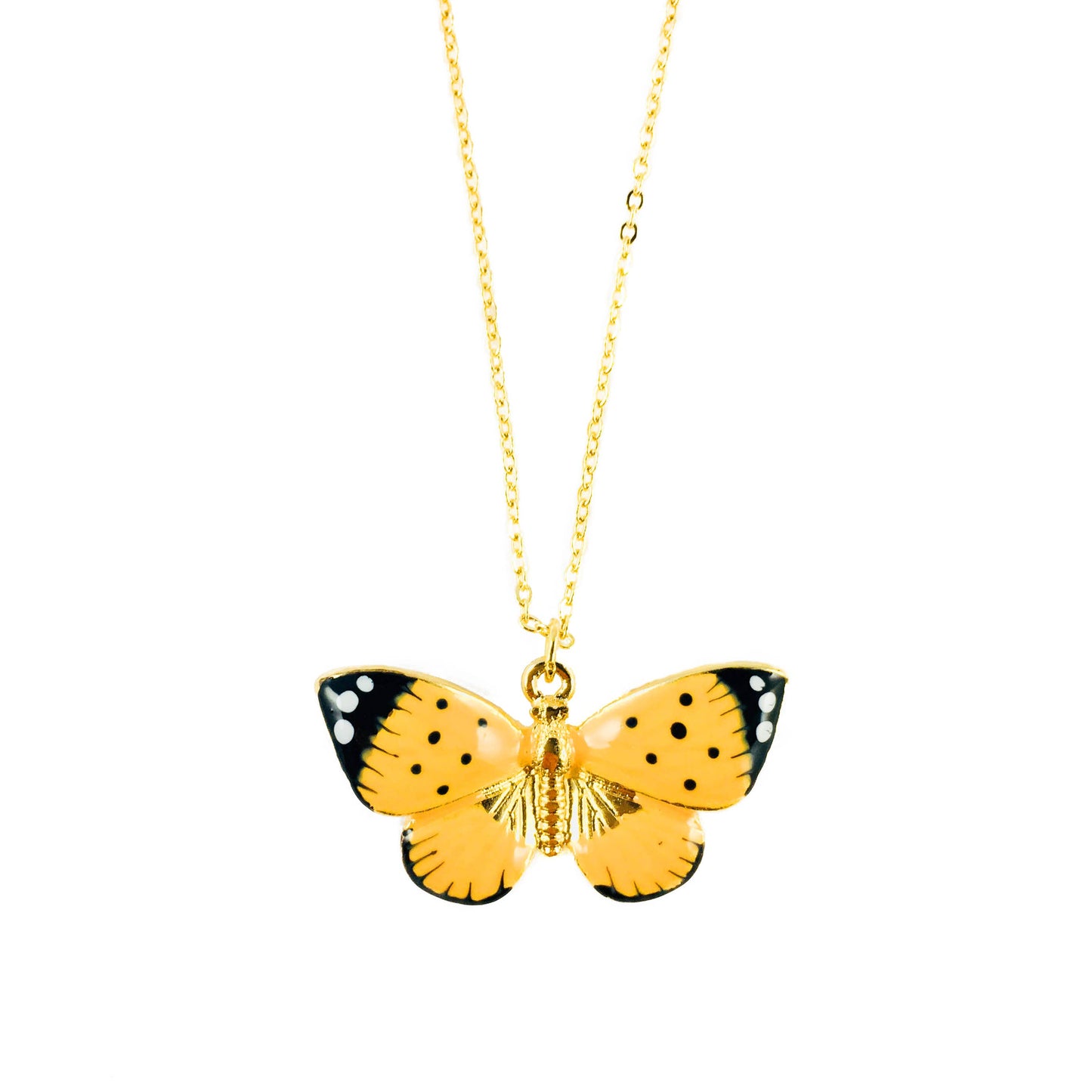 Fable England - Enamel Butterfly Long Necklace
