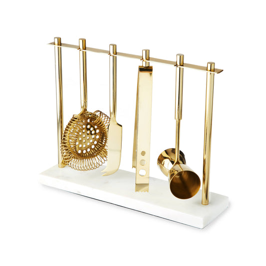 Twine - Gold & Marble Bar Tool Set