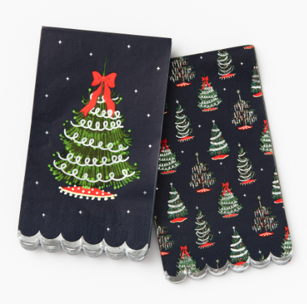 Tinsel Tree Christmas Napkin