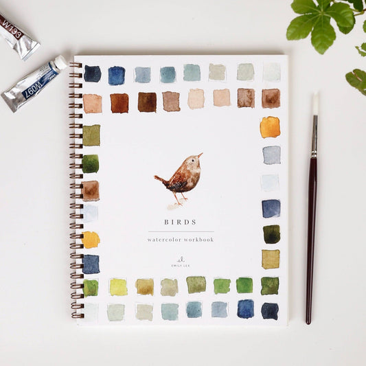 emily lex studio - Birds watercolor workbook