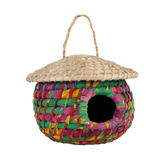 Ten Thousand Villages - Acorn Sari Birdhouse