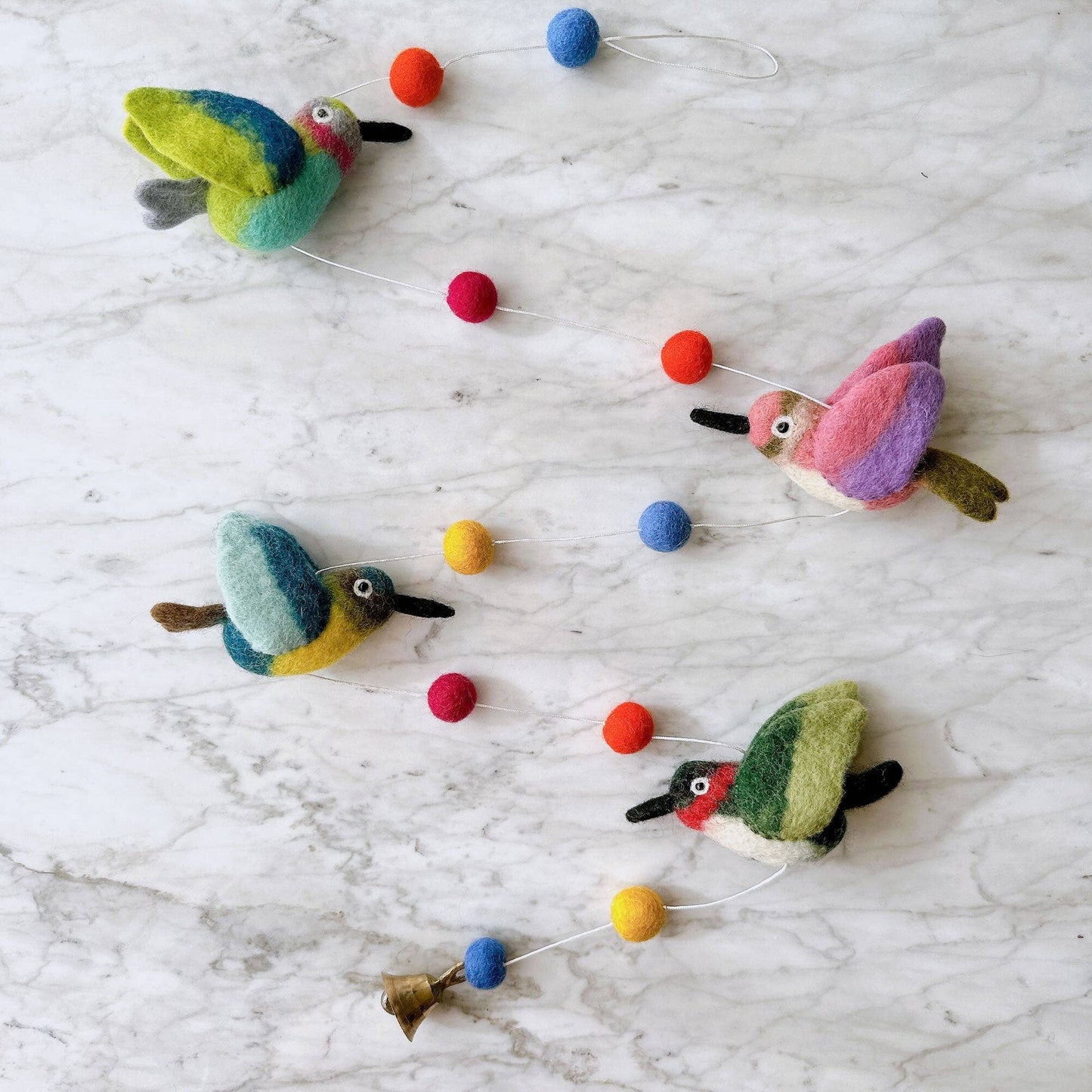 Deer Harbour Design - Felt Humming Bird Garland