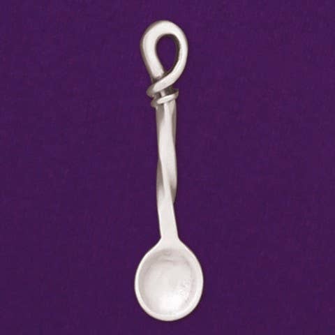 Rustic Salt Spoon - Satin