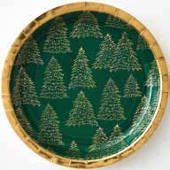 Gold Christmas Tree Large Plates