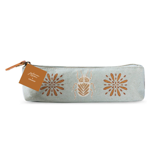 Flat Bottom Pencil Pouch - Beetle