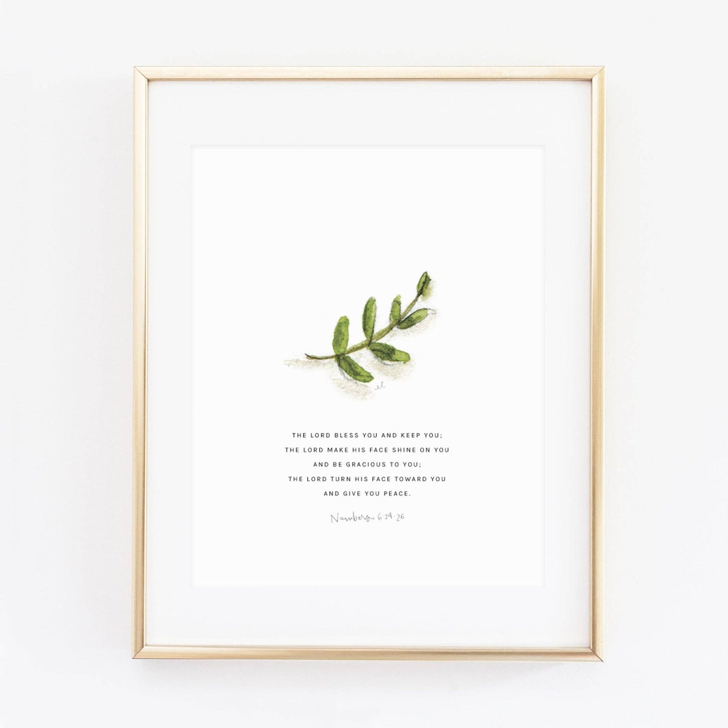 emily lex studio - numbers 6:24-26 branch scripture print