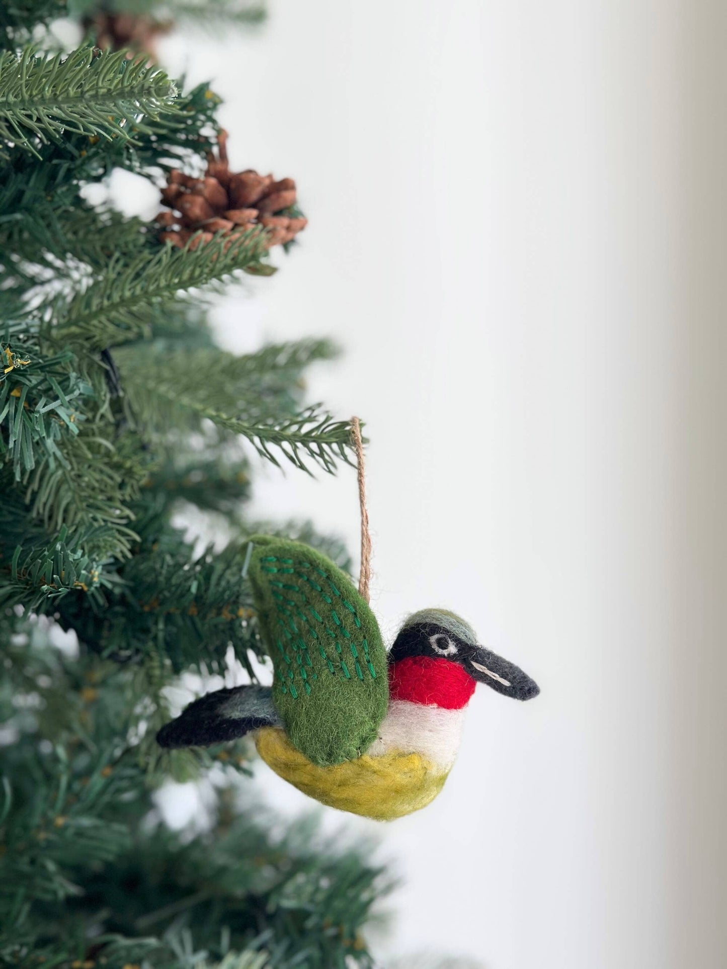 Deer Harbour Design - Needle Felted Humming Bird Ornament