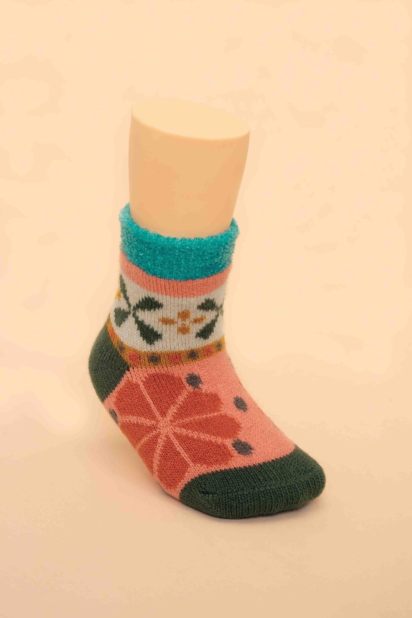 Powder Design inc - Kids Fair Isle Cosy Socks - Petal