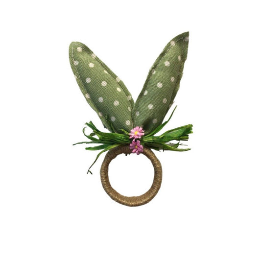 Bunny Ear Jute Wrapped Napkin Ring