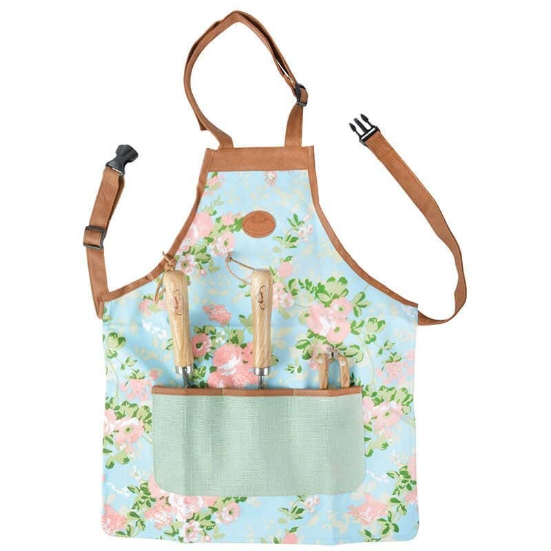 Esschert Design USA - Rose Print Apron, Canvas