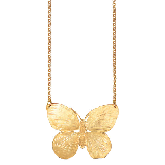 We Dream in Colour - Gold Butterfly Necklace