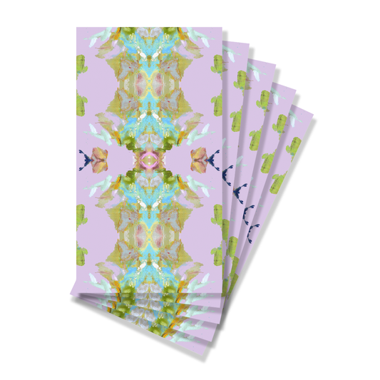 Laura Park Designs - Stained Glass Lavender Guest Towels