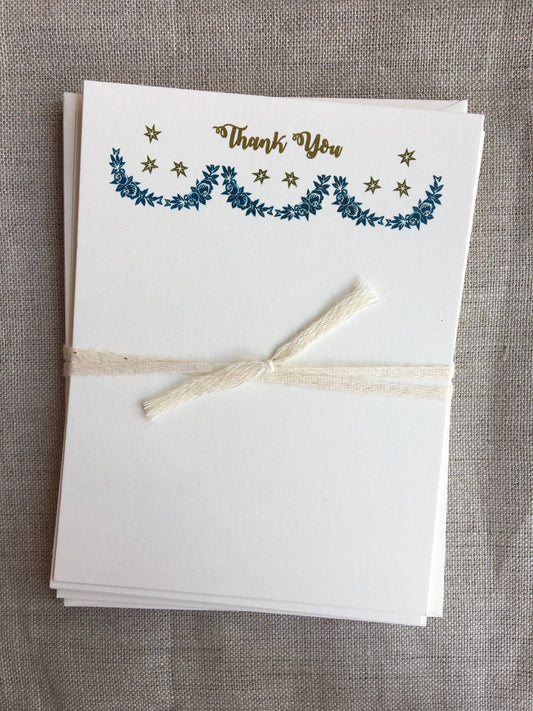 Parcel - 'Thank You' Festoon and Star Stationery