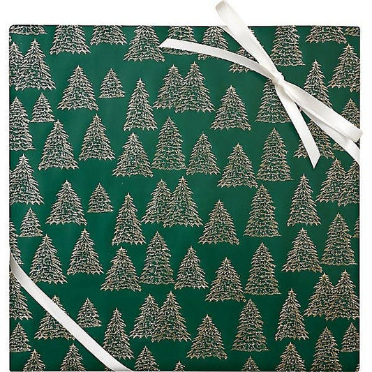 Gold Christmas Tree Stone Paper Roll Wrap