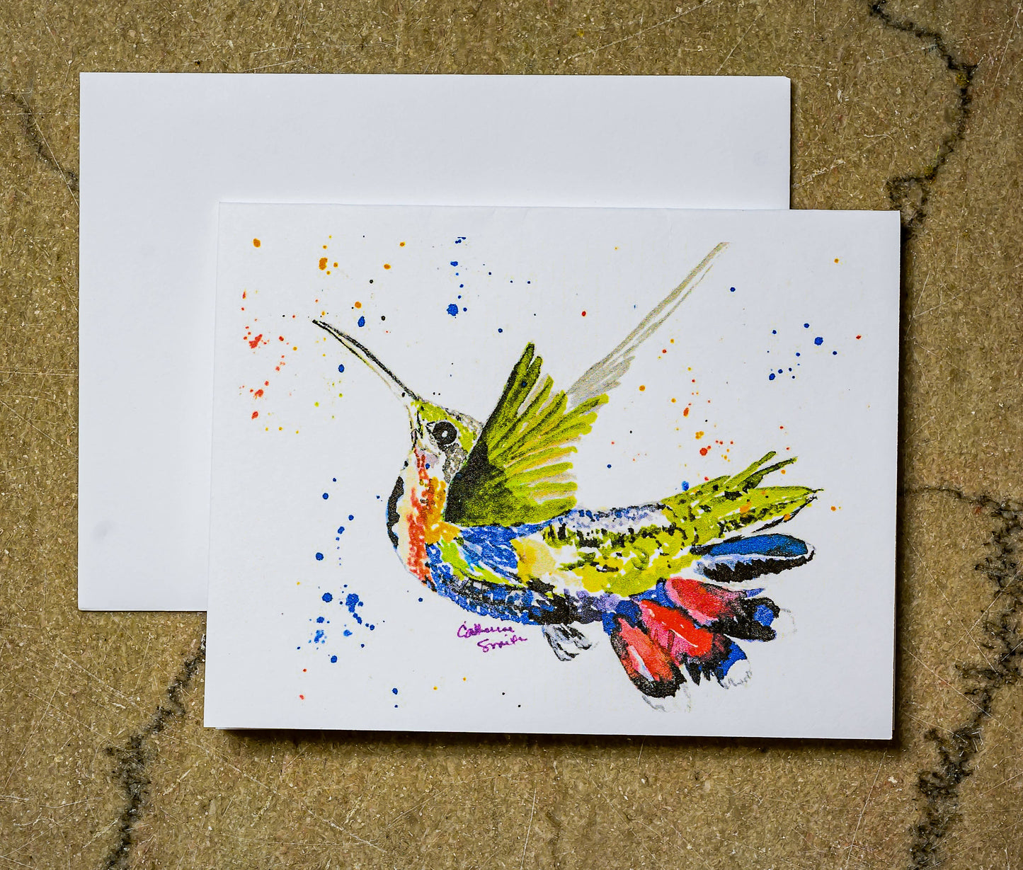 Southern Bird Studio - Mango Hummingbird Boxed Note Cards Set