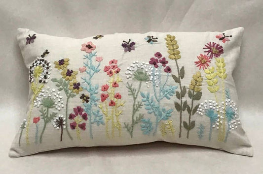 Natural Habitat - Pillow Applique/Embo 12x20" Country Faire