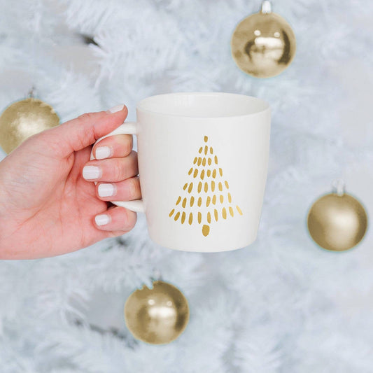 Mary Square - Ceramic Mug Gold Tree 13oz