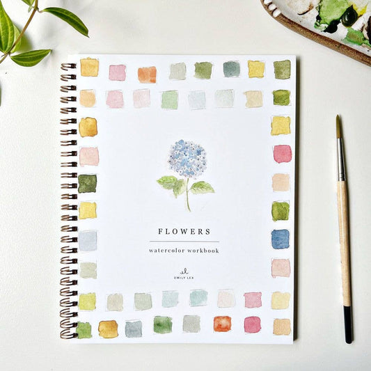 emily lex studio - Flowers watercolor workbook