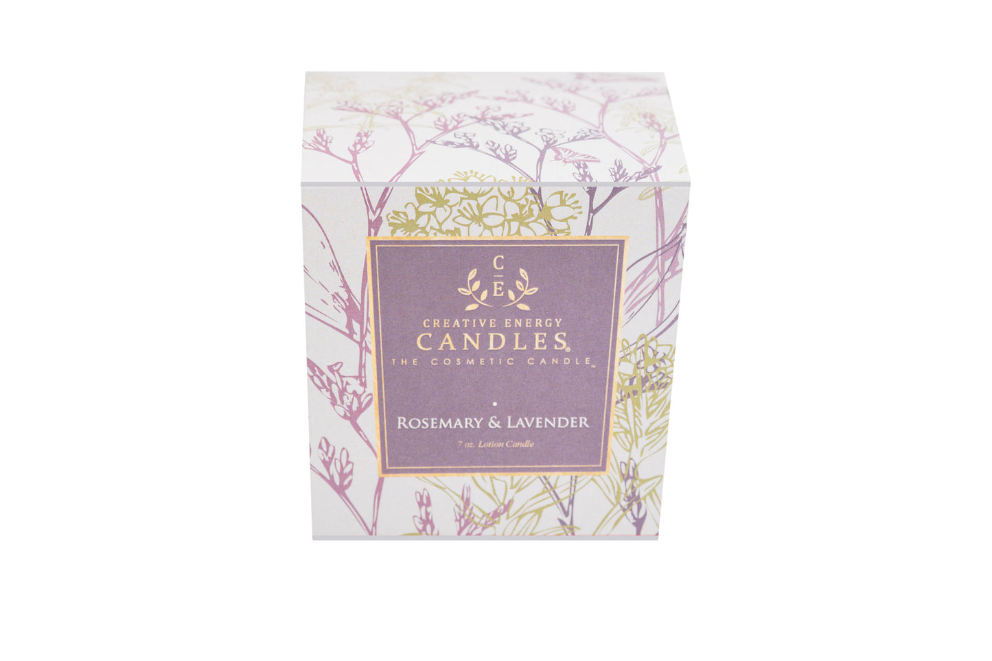 Creative Energy Candles - Rosemary & Lavender: 2-in-1 Soy Lotion Candle: Medium - 6 oz