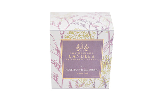 Creative Energy Candles - Rosemary & Lavender: 2-in-1 Soy Lotion Candle: Medium - 6 oz