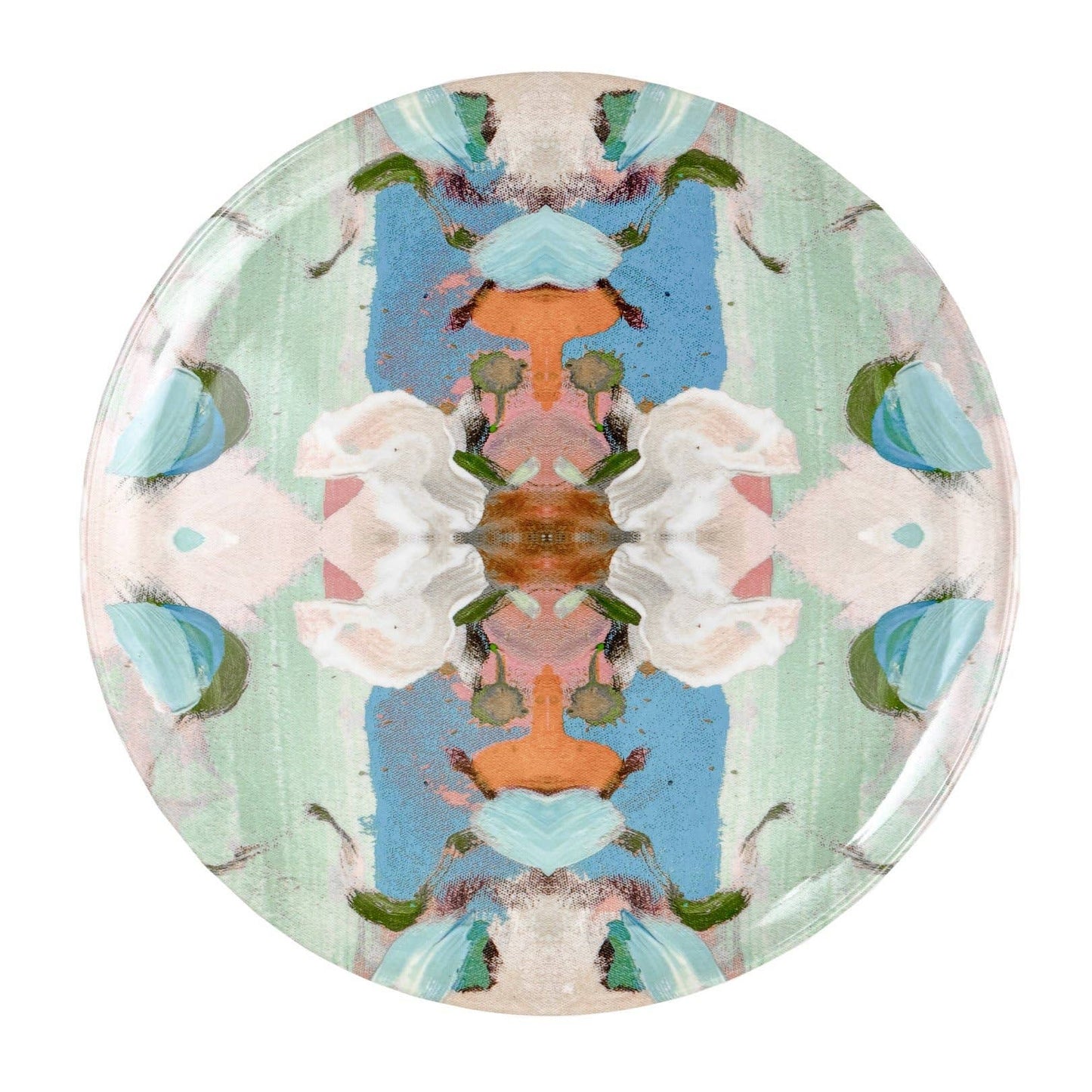 Laura Park Designs - Monet's Garden Blue Melamine Plate