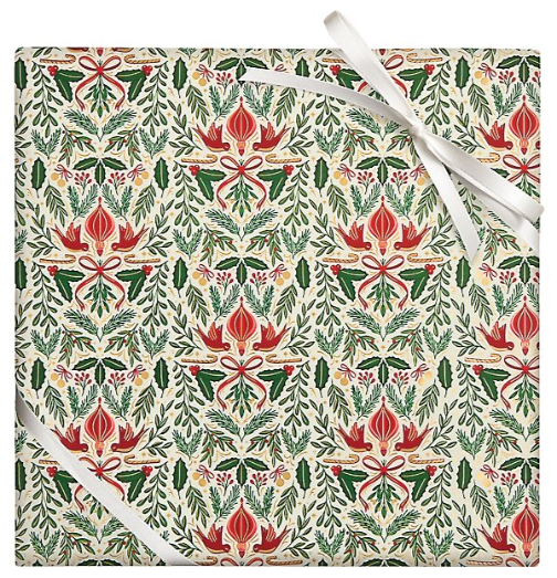 Elegant Greenery Christmas Wrapping Paper