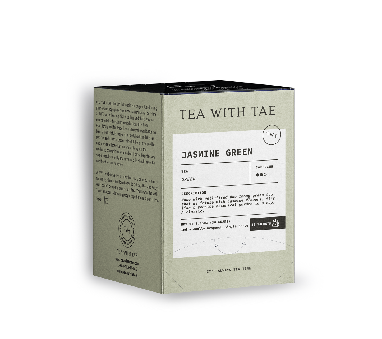 Jasmine Green 15-ct. Tea Box