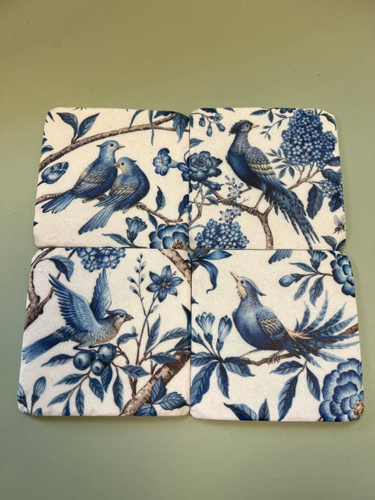 BIRD COASTERS-Set of 4