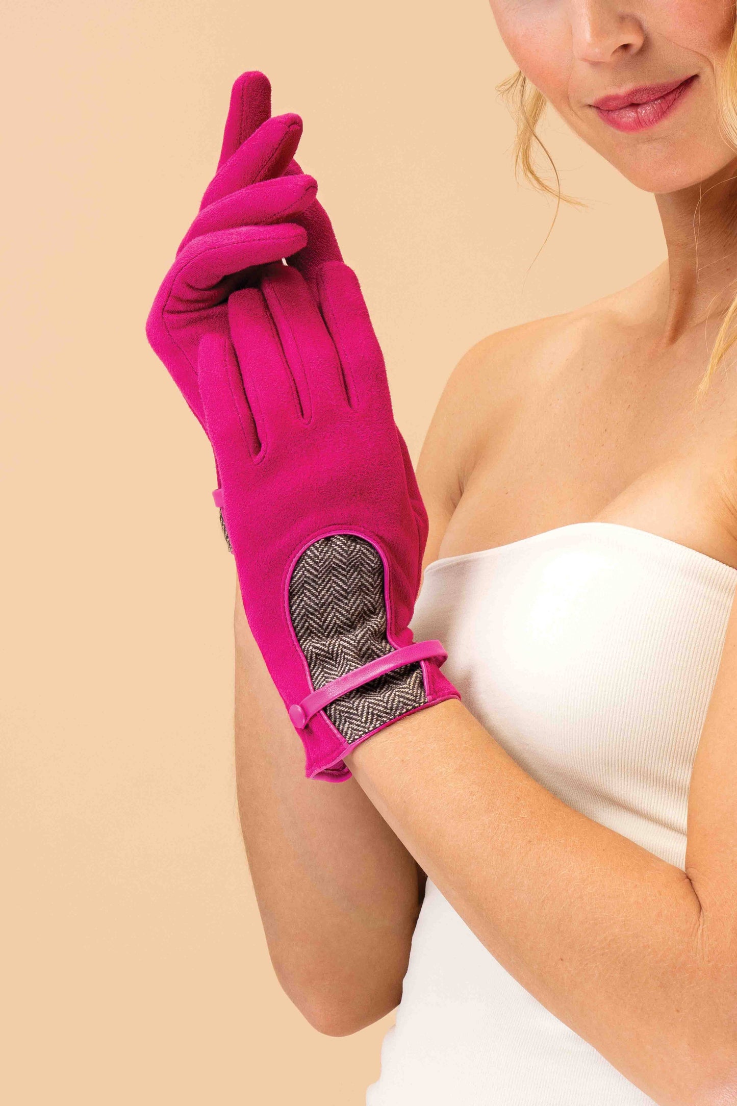 Powder Design inc - Genevieve Gloves - Fuchsia