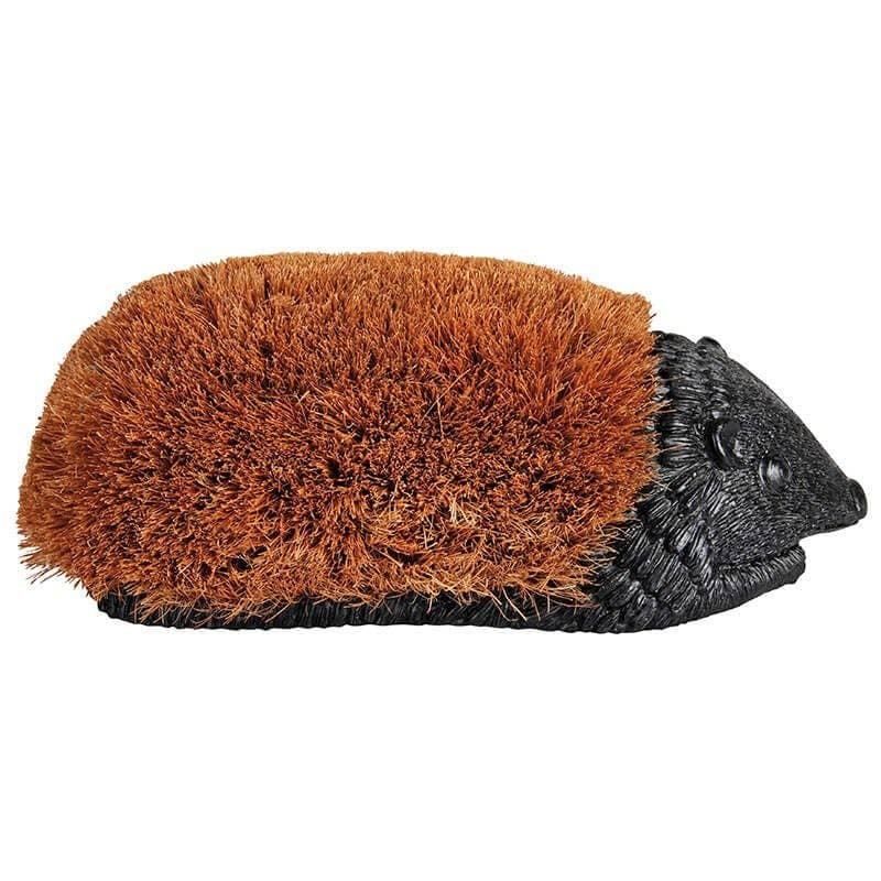 Hedgehog Boot Brush, Cast Iron, Black - Large