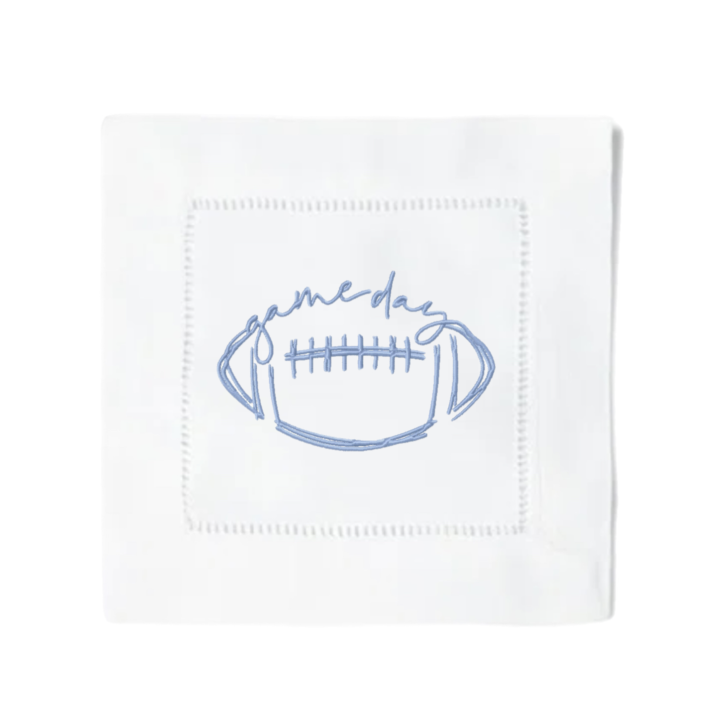 Set of 4 Football Gameday Cocktail Napkins: Red