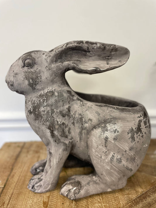 Vagabond Vintage - RESIN RABBIT PLANTER - LARGE