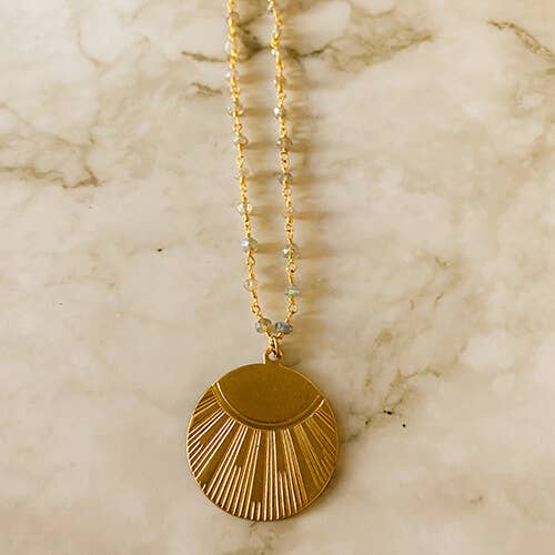 Santore Jewelry Company - Rising Sun Gem Necklace: Labradorite