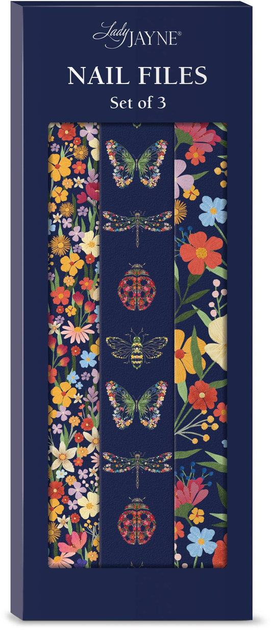 Nail file set of 3 - Insects