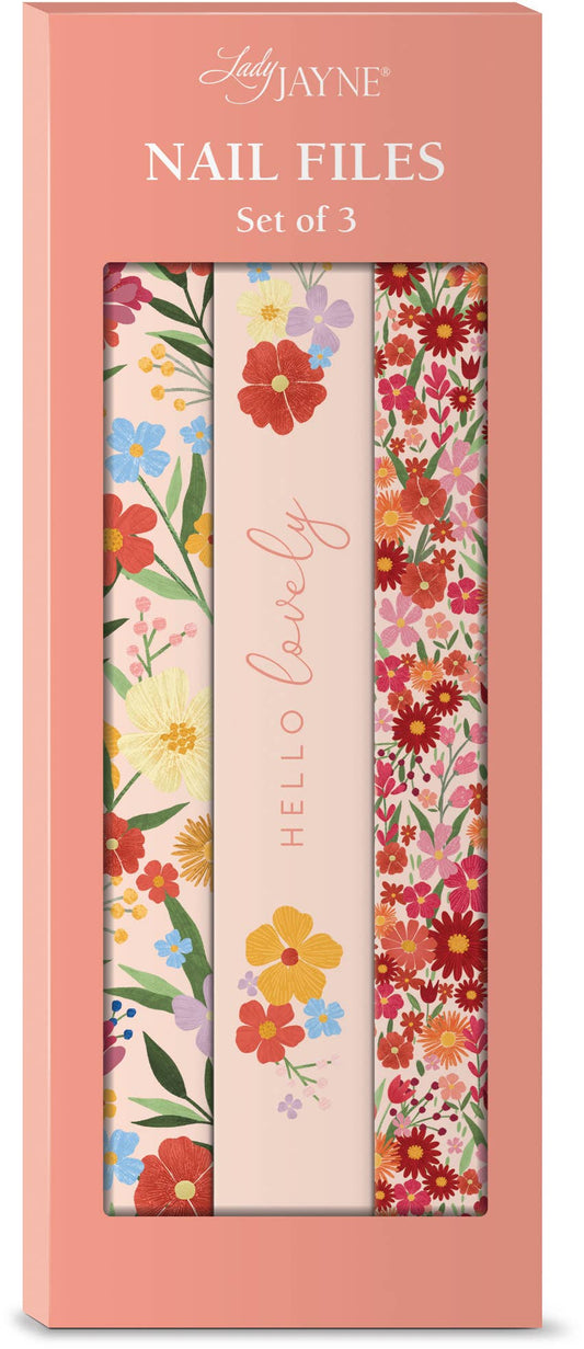 Nail file set of 3 - Btcal Gden Pink Foral