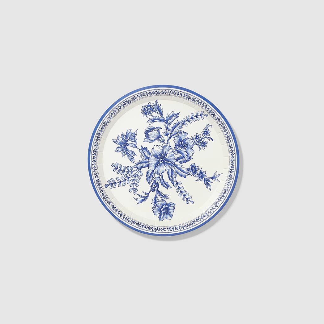 Coterie Party Supplies - French Toile Small Paper Party Plates (10 per Pack)