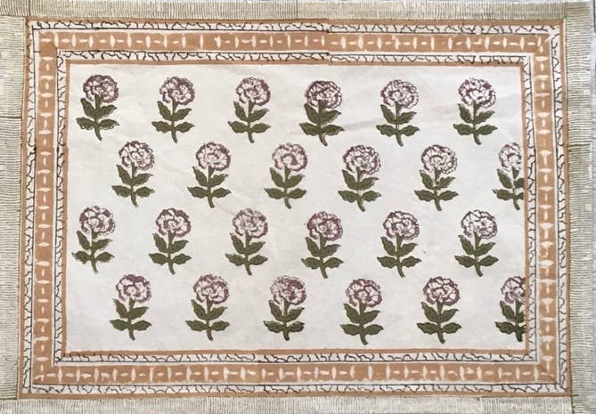 Natural Habitat - Tablemats Musk Rose Bouquet