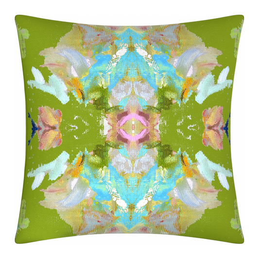 Laura Park Designs - Stained Glass Green 22x22 Pillow