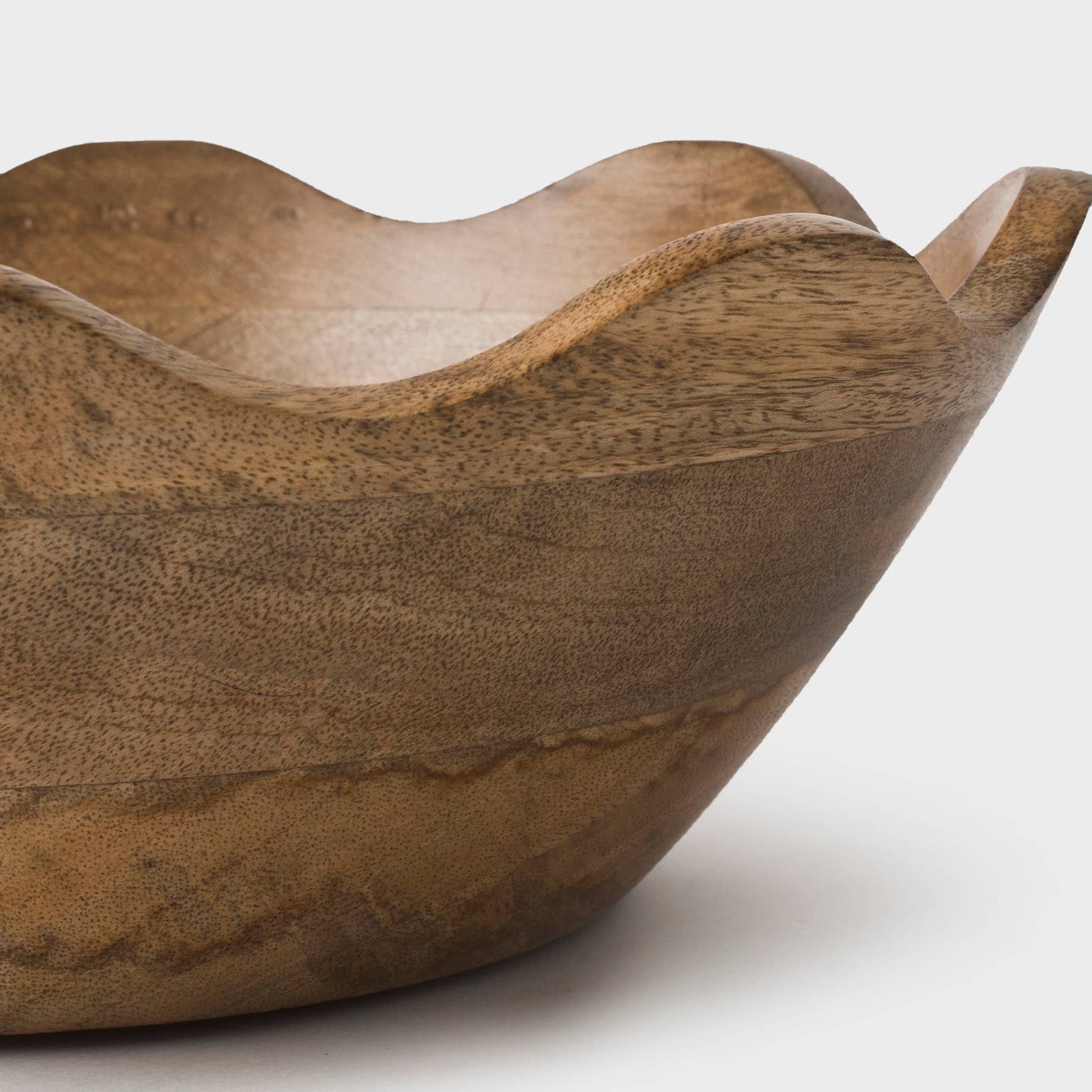 Mela Artisans - Scalloped Wooden Bowl: Small