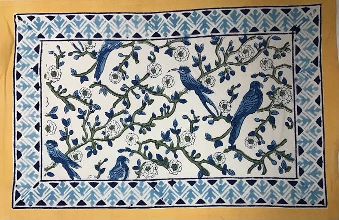 Natural Habitat - Tablemats Bluebird White (Pakshi)