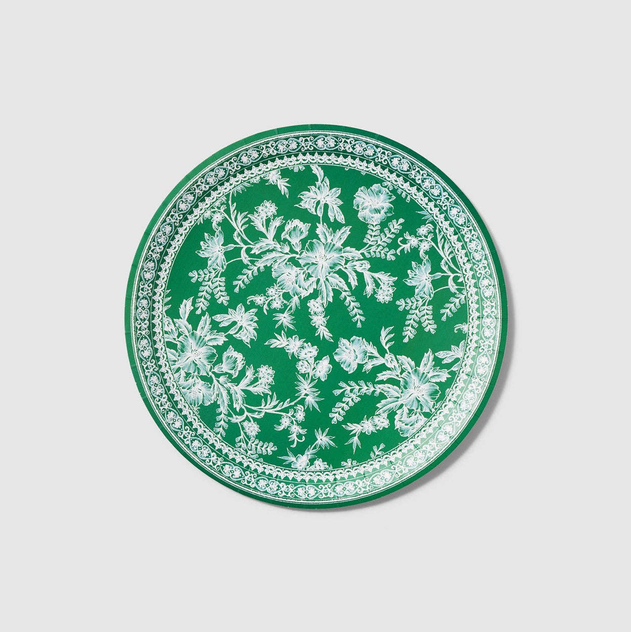 Coterie Party Supplies - Emerald Toile Large Plates (10 per pack)